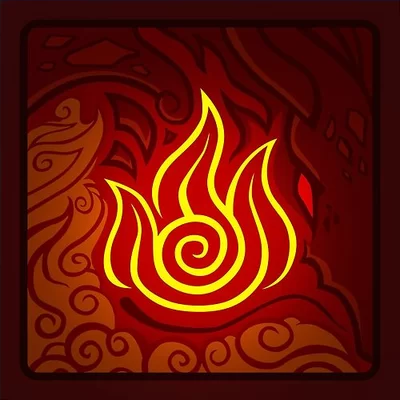 Avatar Elements fire Logo
